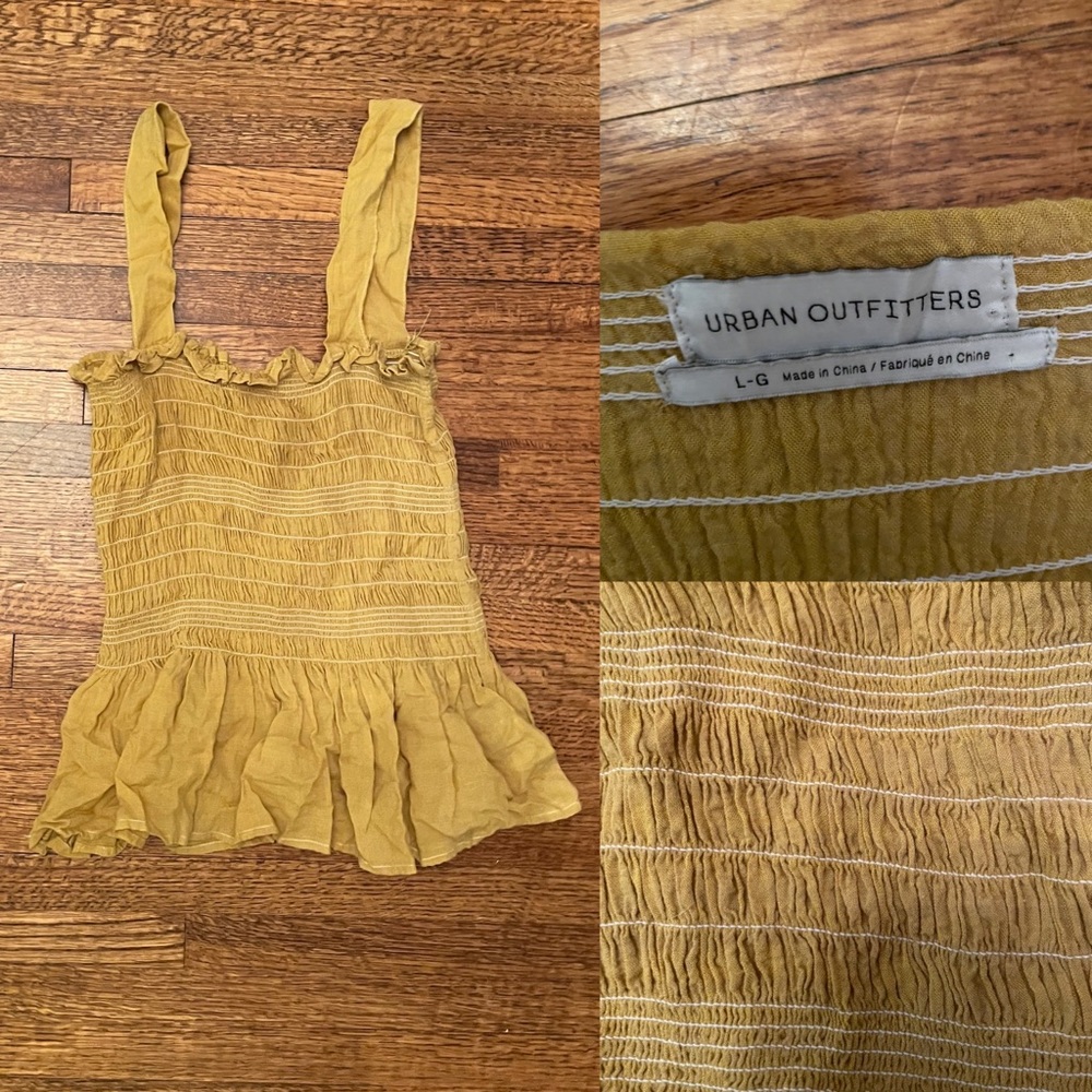 yellow urban tank top !!